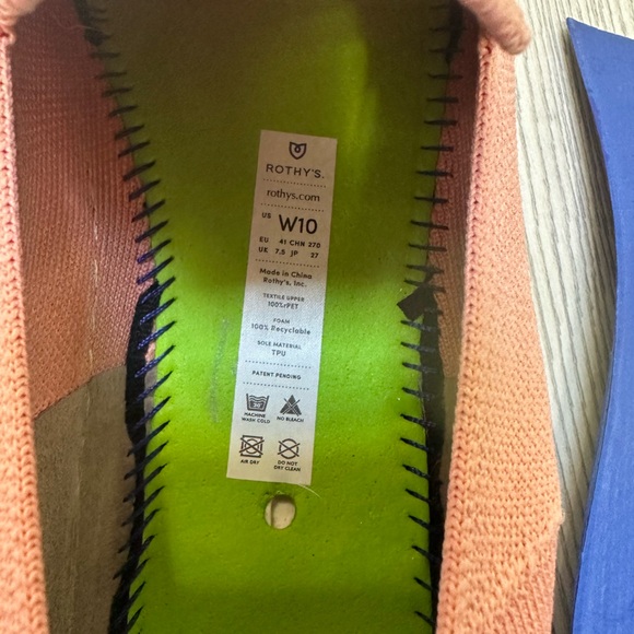 Rothy’s “The Sneaker” in Coral size 10 VGUC - Picture 3 of 8